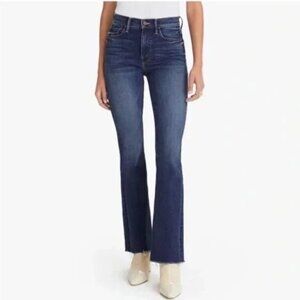 Mother The Weekender Fray Flare Jeans Sweet And Sassy Size 30